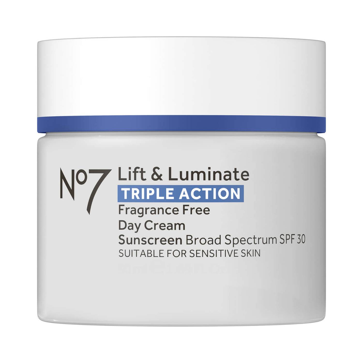 Lift & Luminate Triple Action Fragrance Free Day Cream 50ml